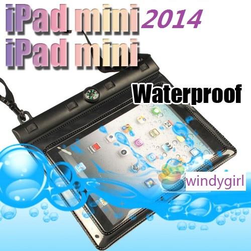 iPad Mini Retina 2014/ iPad Mini防水ケース/シースルーポーチ タッチ...
