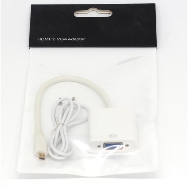 MIcro HDMI to VGA Adapter 変換アダプタ 変換 アダプタ 1080P MIc...