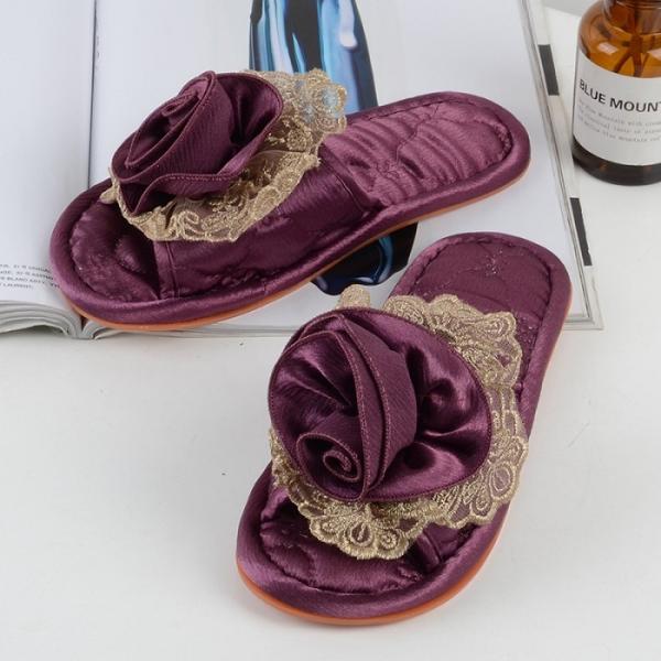 ルームシューズ ルスリッパ 送料無料 スリッパ  レディース 室内履き 上履き 婦人 四季  刺繍 ...