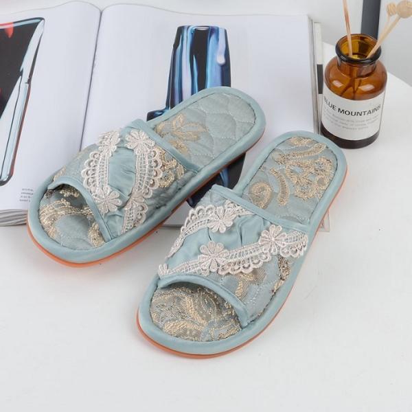 ルームシューズ ルスリッパ スリッパ  レディース メンズ 室内履き 上履き 婦人 四季  刺繍 レ...