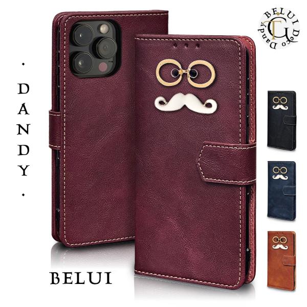 iPhone 6s Plus ケース 手帳型 カバー iphone6splus 手帳 ひげ 手帳型ケ...