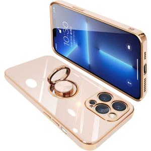 iPhone 14 Plus ケース スマホ カバー カメラ保護 リング付きケース iphone14plus iphone14 アイホン14plusケース 携帯 アイフォン14plus TPU rosegold｜smartno1