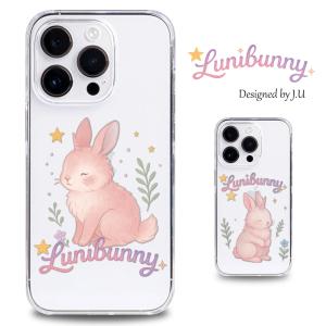 Galaxy A25 5G SC-53F SCG33 ケース スマホケース カバー ハードケース クリアケース GalaxyA255G ギャラクシーa25 SC53F うさぎ バニー 透明 耐衝撃 LUNIBUNNY