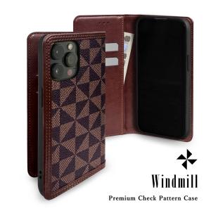 AQUOS wish SHG06 ケース 手帳型 カバー フィルム AQUOSwish チェック 手帳型ケース スマホケース AQUOSSHG06 アクオスwish アクオスウィッシュ WINDMILLBROWN