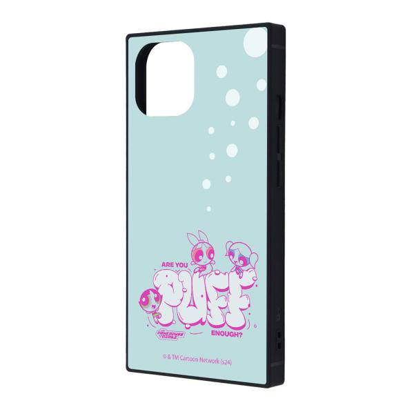 iPhone 15 14 13 ケース ハイブリッド パワーパフガールズ 衝撃吸収 バンパー スクエ...