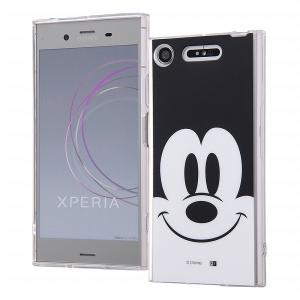 Xperia XZ1 SO-01K SOV36 701SO ケース ソフトケース TPU ディズニーキャラクター クローズアップ ミッキー カバー エクスペリア スマホケース｜smartphone-goods