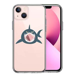 iPhone 13 13Pro 13mini 13ProMax ケース ハードケース ハイブリッド クリア サメ リンゴ飲み込む カバー アイフォン スマホケース｜smartphone-goods