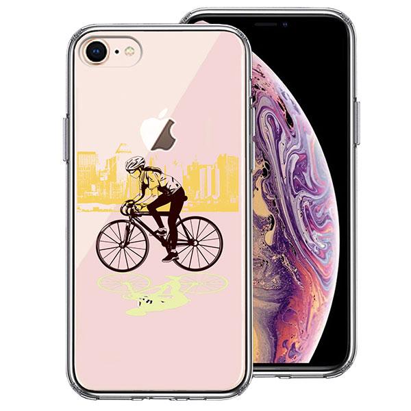 iPhone8 iPhone7 ケース ハードケース ハイブリッド クリア スポーツサイクリング 女...