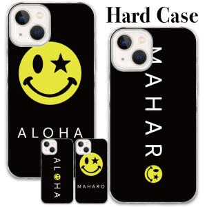 iphoneケース 手帳型 iPhone15 iphone13 ケース iphone14 se スマホショルダー ブラック aloha maharo スマイル｜smartphonecase-y