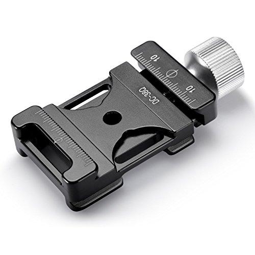 NEEWER アルミニウムネジノブクランプ ミニクイックリリースクランプQRプレート（38mm）