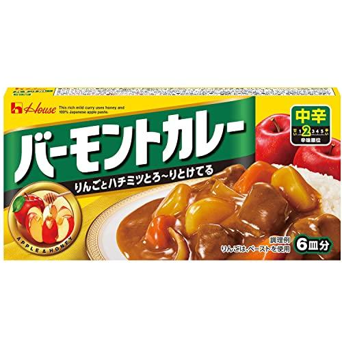 バーモントカレー ハウス 中辛 115g×5個【カレールー】【りんごとはちみつ】