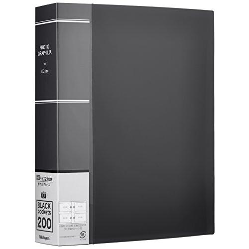 ナカバヤシ アルバム フォトグラフィリア KG判 200枚 2段 ブラック PHKG-1020-D