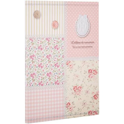 ナカバヤシ ポケットアルバム5冊組 パッチワーク ピンク 5PL-270-31-P