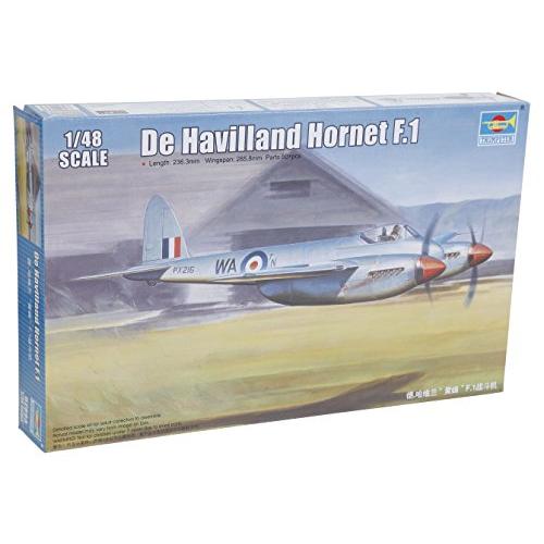 トランペッター 1/48 デ・ハビランド ホーネット F.1 プラモデル