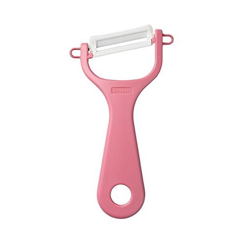 京セラ セラミック ピーラー サビない お手入れ簡単 皮むき器 ピンク 斜め刃タイプ 軽く鋭い使い心...