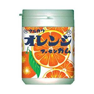 丸川製菓 オレンジマーブルガムボトル 130g×6個入