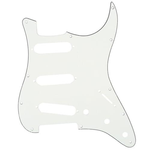 Musiclily 11穴 SSS ストラトピックガードFender USA/メキシコスタンダードS...