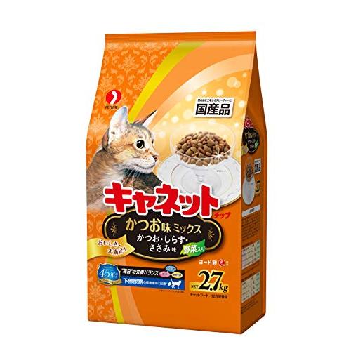 キャネットチップ キャットフード かつお味ミックス 2.7キログラム (x 1)