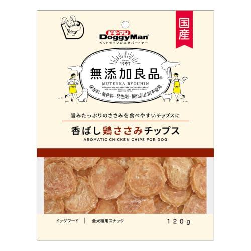 ドギーマン 無添加良品 香ばし鶏ささみ チップス 120g 犬用おやつ