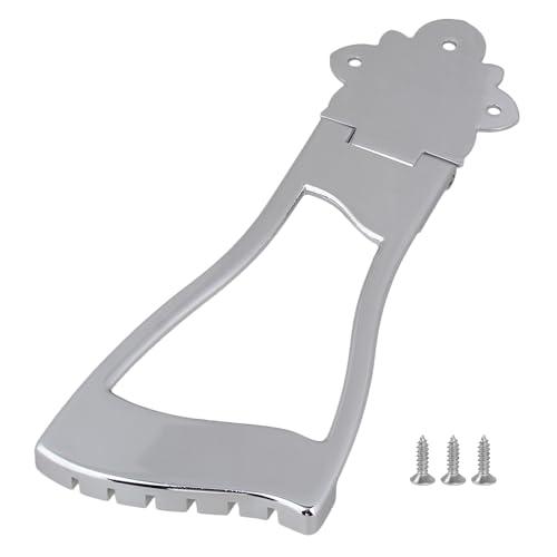 Yibuy クロム Brand New 335 ギター用 ギターブリッジテールピース ジャズアコース...