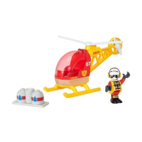 BRIO 木製レール 知育玩具 レスキューヘリコプター 対象年齢 3歳~ 33797 誕生日 クリス...