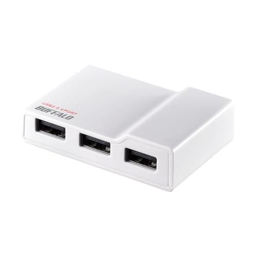 バッファロー BUFFALO PC/TV対応 4ポートセルフパワーハブ ホワイト BSH4A11WH