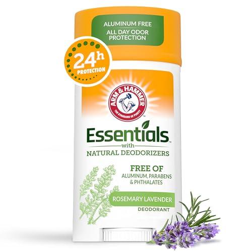 Arm &amp; Hammer 天然脱臭成分を含む必需品 デオドラント フレッシュローズマリー・ラベンダー...