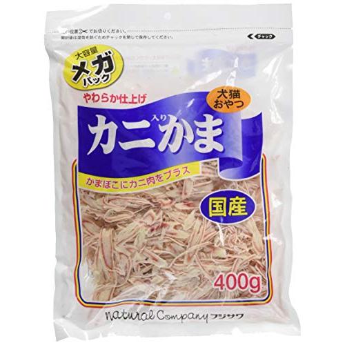 フジサワ 猫用おやつ カニ入りかまメガパック 400グラム (x 1)