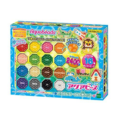 アクアビーズ 別売り ビーズセット 【 ポリゴンビーズ16色セット 】 AQ-259 STマーク認証...