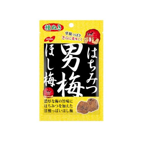 ノーベル製菓 はちみつ男梅ほし梅　20ｇ ×6個