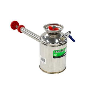 工進(KOSHIN) ステンレス 手動 噴霧器 タンク 1L SS-1 柄杓型 自在 1頭口 噴口 直射 霧状 ボールコック 流量 調整 消毒