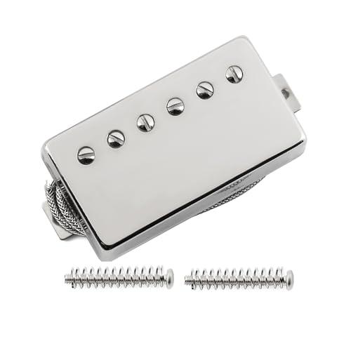 FLEOR Alnico5 ギターハムバッカーピックアップクロームブリッジピックアップLPスタイルギ...