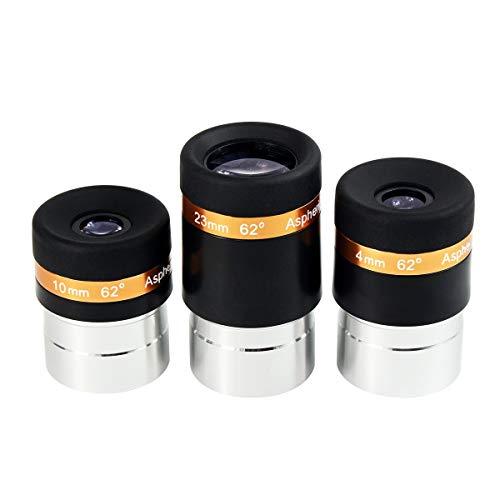 SVBONY 接眼レンズ セット 1.25インチアイピース 4mm/10mm/23mm焦点距離 FM...