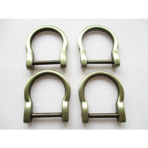 Dカン ネジ式 19mm 4個入り (ペールアンティークゴールド)