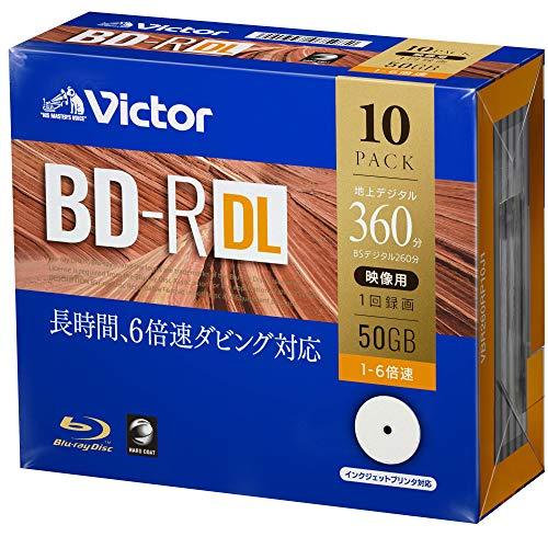 ビクター(Victor) 1回録画用 BD-R DL VBR260RP10J1 (片面2層/1-6倍...