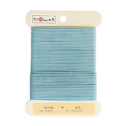 日本紐釦貿易(Nippon Chuko) 結び紐 水色 約φ1mm×10m 1巻DC889-9 手芸...