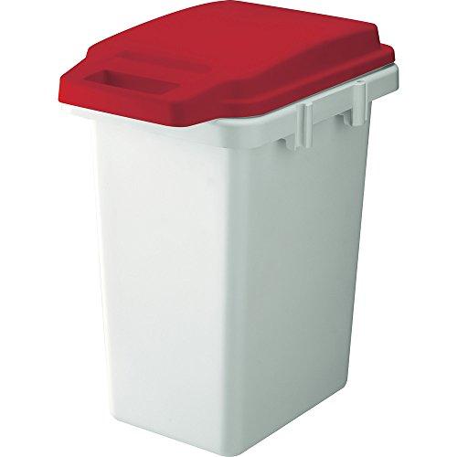 TRUSCO(トラスコ) 連結ワンハンドパッキンペール レッド 33L ゴミ箱 ダストボックス TR...