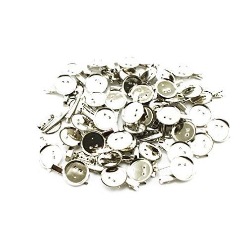 navire コサージュピン 円形 台座 直径30mm 業務用 50個パック ブローチ 金具 ピン ...