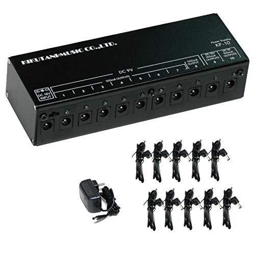 Kikutani Music エフェクター用パワーサプライ 10チャンネル 9V 12V 18V対応...