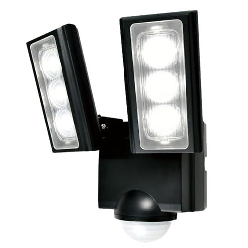 エルパ(ELPA) 乾電池式 センサーライト 2灯 (白色LED/防水仕様) 屋外 センサーライト ...