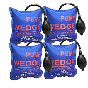 WANYI エアーインフレーター エアーウエッジ ジャッキアップ 車ドアロック 解除 補助工具 高強度TPU製品 300KG対応 4点セット エ