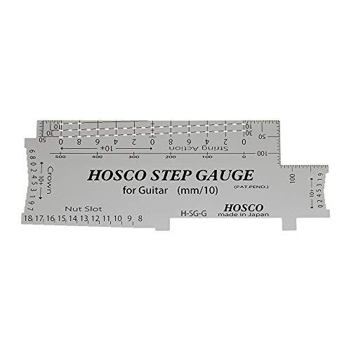 HOSCO Luthiers Tools ステップゲージ ギター用 弦高、ナット溝、フレット高などが...