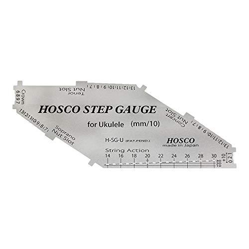 HOSCO Luthiers Tools ステップゲージ ウクレレ用 弦高、ナット溝、フレット高など...