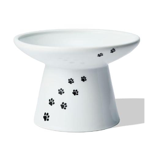 猫壱 ハッピーダイニング 脚付フードボウル 浅広口タイプ 猫柄 猫用 食器