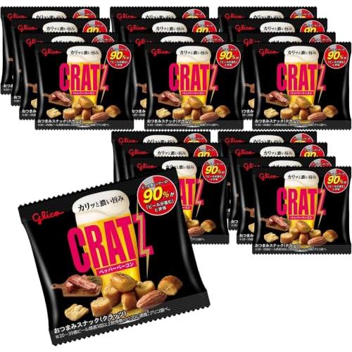 クラッツ ペッパーベーコン ミニタイプ 14g×20個 江崎グリコ おつまみスナック 個包装 お酒に...
