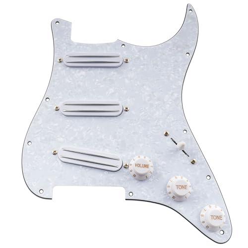 Musiclily Basic SSSストラトキャスター用配線済みピックガード搭載HOT RAILS...
