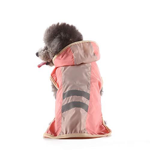 S-Lifeeling 犬レインコート 犬用品 お出かけ お散歩 可愛い おしゃれ 反射テープ 帽子...