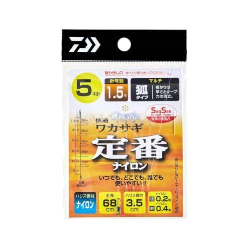 ダイワ(DAIWA) クリスティア 快適ワカサギ仕掛けSS 定番ナイロン マルチ 7本 1.5号