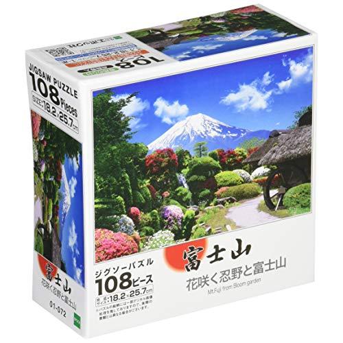 エポック社 108ピース ジグソーパズル 日本風景 花咲く忍野と富士山 (18.2×25.7cm) ...