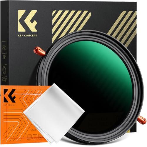 K&amp;F CONCEPT 52mm 可変NDフィルターND2-ND32+CPLフィルター 1枚2役レン...